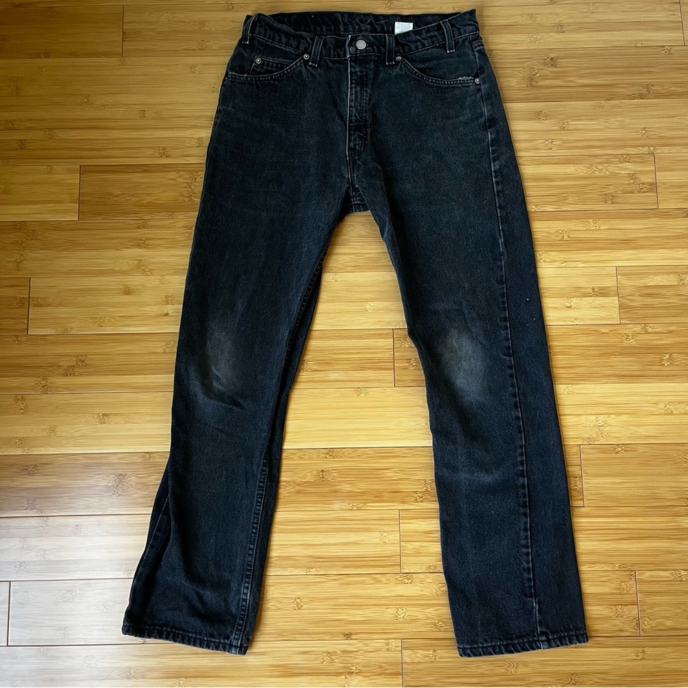 Vintage VTGs 90s Levi’s Orange Tab 505 Black Jeans Straight Leg - 33x30